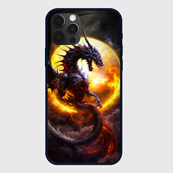 Чехол для iPhone 12 Pro Max Звездный дракон, цвет: 3D-черный