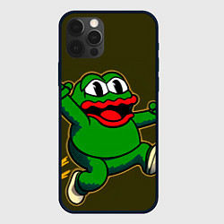 Чехол для iPhone 12 Pro Max Лягушонок Пепе начал бегать, цвет: 3D-черный