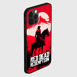 Чехол для iPhone 12 Pro Max Red Dead Redemption, mountain, цвет: 3D-черный — фото 2