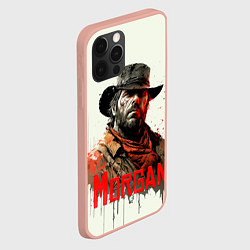 Чехол для iPhone 12 Pro Max Arthur Morgan painting, цвет: 3D-светло-розовый — фото 2