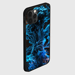 Чехол для iPhone 12 Pro Max Клубы голубого дыма, цвет: 3D-черный — фото 2