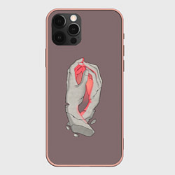 Чехол для iPhone 12 Pro Max Общее начало, цвет: 3D-светло-розовый