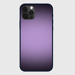 Чехол для iPhone 12 Pro Max Сиреневый градиент, цвет: 3D-черный