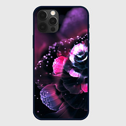 Чехол для iPhone 12 Pro Max Цветок сделанный нейросетью, цвет: 3D-черный