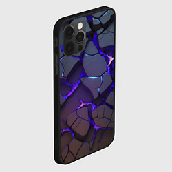 Чехол для iPhone 12 Pro Max Светящаяся неоновая лава, цвет: 3D-черный — фото 2