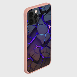 Чехол для iPhone 12 Pro Max Светящаяся неоновая лава, цвет: 3D-светло-розовый — фото 2