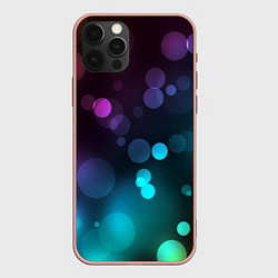 Чехол для iPhone 12 Pro Max Абстракция блики, цвет: 3D-светло-розовый