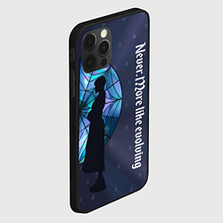 Чехол для iPhone 12 Pro Max Уэнсдей Аддамс - темная сторона окна, цвет: 3D-черный — фото 2