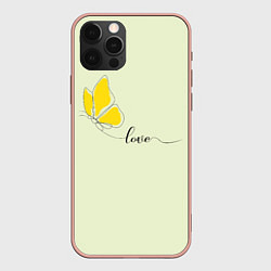 Чехол для iPhone 12 Pro Max Это любовь к тебе, цвет: 3D-светло-розовый
