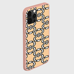 Чехол для iPhone 12 Pro Max Восьмерочка, полукруг в форме цифры, цвет: 3D-светло-розовый — фото 2