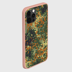 Чехол для iPhone 12 Pro Max Камуфляж Бундесвер, цвет: 3D-светло-розовый — фото 2