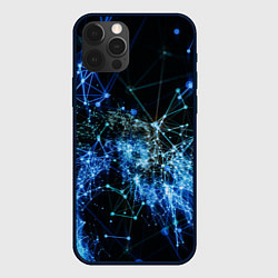 Чехол для iPhone 12 Pro Max Нейронные цепочки Midjourney, цвет: 3D-черный