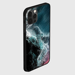 Чехол для iPhone 12 Pro Max Морские частицы, цвет: 3D-черный — фото 2