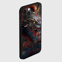 Чехол для iPhone 12 Pro Max Дракон Irezumi, цвет: 3D-черный — фото 2