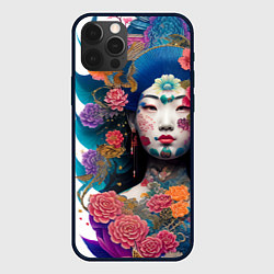 Чехол для iPhone 12 Pro Max Japan style - tattoo - art, цвет: 3D-черный