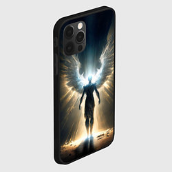Чехол для iPhone 12 Pro Max Парящий мужчина ангел, цвет: 3D-черный — фото 2