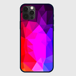 Чехол для iPhone 12 Pro Max Битва градиентов неон, цвет: 3D-черный