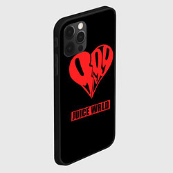 Чехол для iPhone 12 Pro Max Juice WRLD - heart, цвет: 3D-черный — фото 2