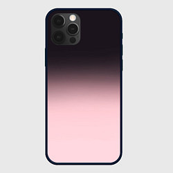 Чехол для iPhone 12 Pro Max Градиент: от черного к розовому, цвет: 3D-черный