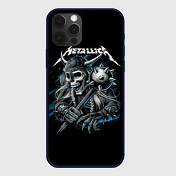 Чехол для iPhone 12 Pro Max Metallica - Викинг, цвет: 3D-черный