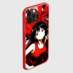Чехол для iPhone 12 Pro Max Девушка-Аниме Кубизм, цвет: 3D-красный — фото 2