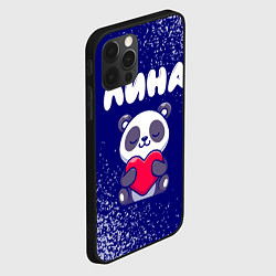 Чехол для iPhone 12 Pro Max Лина панда с сердечком, цвет: 3D-черный — фото 2