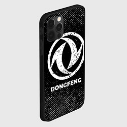 Чехол для iPhone 12 Pro Max Dongfeng с потертостями на темном фоне, цвет: 3D-черный — фото 2