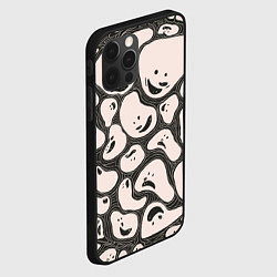 Чехол для iPhone 12 Pro Max Камни с лицами, цвет: 3D-черный — фото 2