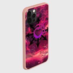Чехол для iPhone 12 Pro Max Метка хаоса Слаанеш, цвет: 3D-светло-розовый — фото 2