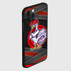 Чехол для iPhone 12 Pro Max Боевой петух, цвет: 3D-черный — фото 2
