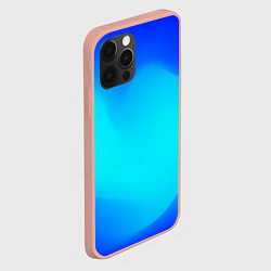 Чехол для iPhone 12 Pro Max Градиент синий, цвет: 3D-светло-розовый — фото 2
