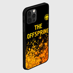 Чехол для iPhone 12 Pro Max The Offspring - gold gradient: символ сверху, цвет: 3D-черный — фото 2