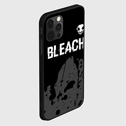 Чехол для iPhone 12 Pro Max Bleach glitch на темном фоне: символ сверху, цвет: 3D-черный — фото 2