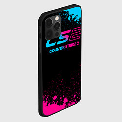 Чехол для iPhone 12 Pro Max Counter Strike 2 - neon gradient, цвет: 3D-черный — фото 2