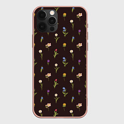 Чехол iPhone 12 Pro Max Узор из весенних цветов