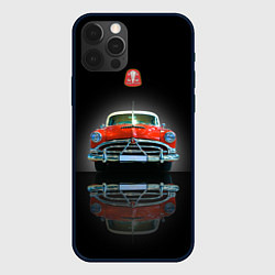 Чехол для iPhone 12 Pro Max Классический американский автомобиль Hudson Hornet, цвет: 3D-черный