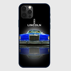Чехол для iPhone 12 Pro Max Американский роскошный автомобиль Lincoln Continen, цвет: 3D-черный