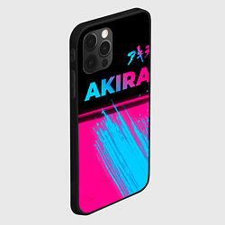 Чехол для iPhone 12 Pro Max Akira - neon gradient: символ сверху, цвет: 3D-черный — фото 2