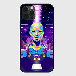 Чехол для iPhone 12 Pro Max Goddess with two Beerus - vaporwave, цвет: 3D-черный