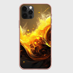 Чехол iPhone 12 Pro Max Золотые волны