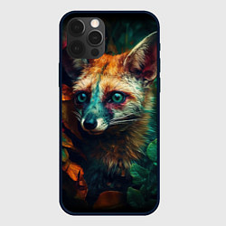 Чехол для iPhone 12 Pro Max Лисица в лесу, цвет: 3D-черный