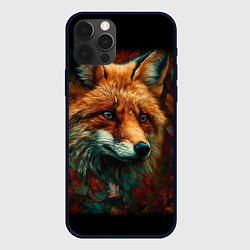 Чехол для iPhone 12 Pro Max Лисица в осенних листьях, цвет: 3D-черный