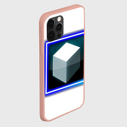 Чехол для iPhone 12 Pro Max Белый куб и магия, цвет: 3D-светло-розовый — фото 2