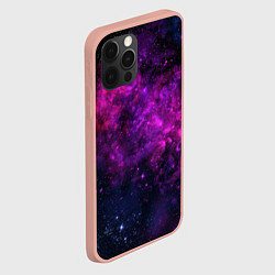 Чехол для iPhone 12 Pro Max Neon pink nebula, цвет: 3D-светло-розовый — фото 2