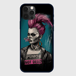 Чехол iPhone 12 Pro Max Punks no dead girl