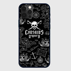 Чехол для iPhone 12 Pro Max Corsairs Legacy, цвет: 3D-черный