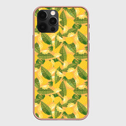 Чехол iPhone 12 Pro Max Летний паттерн с ананасами