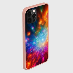 Чехол для iPhone 12 Pro Max Космическая многомерность, цвет: 3D-светло-розовый — фото 2