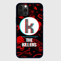 Чехол iPhone 12 Pro Max The Killers rock glitch