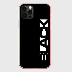 Чехол iPhone 12 Pro Max Black minimalistik
